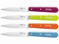 Opinel Küchenmesser Set mit 4 Messern Diverse Farben Kochmesser, Edelstahl,