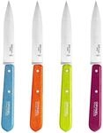 Opinel K&uuml;chenmesser Set mit 4 Messern diverse Farben, Hellgr&uuml;n, Hellblau, Orange,