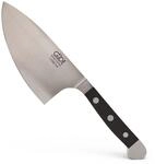 G&Uuml;DE Solingen - Kr&auml;utermesser "Shark" geschmiedet, 14 cm, POM schwarz, ALPHA,