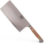 G&Uuml;DE Solingen - China Kochmesser geschmiedet, 18 cm, Birnenholz, ALPHA BIRNE,