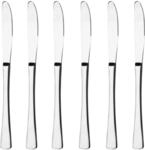 GR&Auml;WE Tafelmesser aus Edelstahl, 6er Messer Set, Men&uuml;messer mit Wellenschliff,