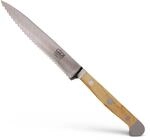 G&Uuml;DE Solingen - Tomatenmesser mit Welle geschmiedet, 13 cm, Olivenholz, ALPHA OLIVE,