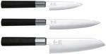 Kai Wasabi Black Messer-Set 3tlg, Allzweckmesser 10 cm, Allzweckmesser 15 cm und
