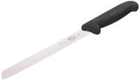 Victorinox Fibrox Brotmesser mit Wellenschliff, Extra Scharfe Klinge, Rostfreier