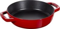 STAUB Bratpfanne/Schmorpfanne mit zwei Griffen, 20 cm, Gusseisen, mit mattSchwarzer