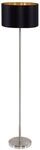 EGLO Stehlampe Maserlo, 1 flammige Textil Stehleuchte, Standleuchte aus Stahl und