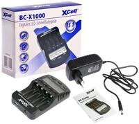 XCell Schnellladeger&auml;t BC-X1000 mit LCD-Display (f&uuml;r 1&ndash;4 AA & AAA...