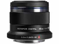 Olympus M.Zuiko Digital 45mm F1.8 Objektiv, lichtstarke Festbrennweite, geeignet für