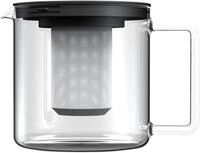 BOHEMIA CRISTAL Teekanne zylindrisch, mit Metallsieb, Inhalt: 1,30 Liter