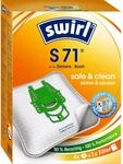 Swirl S 71 EcoPor Staubsaugerbeutel (4 Beutel), rei&szlig;feste Staubbeutel f&uuml;r einige