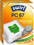 Swirl PC 87 EcoPor Staubsaugerbeutel (4 Beutel), rei&szlig;feste Staubbeutel f&uuml;r einige