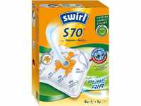 Swirl® S 70® EcoPor® Staubsaugerbeutel für Siemens, Bosch, 4 Beutel