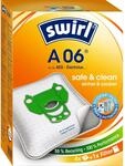 Swirl A 06 EcoPor Staubsaugerbeutel (4 Beutel), rei&szlig;feste Staubbeutel f&uuml;r einige