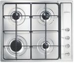 SMEG Gaskochfeld SELEZIONE - S64S, Edelstahlfarben/schwarz