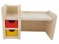 Rülke Holzspielzeug 22689 Puppenhauszubehör, holzfarben, rot, gelb