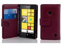 Cadorabo Hülle kompatibel mit Nokia Lumia 520/521 in Bordeaux LILA -...