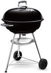 Weber Compact Kettle Holzkohlegrill/Porzellanemaillierter Deckel und Kessel, 57...