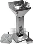 DEMA S&auml;ulengrill 52,5x41,5x94 cm &ndash; Trichtergrill, Holzkohlegrill, BBQ Grill,