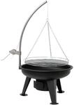 BBQ-Toro Schwenkgrill &Oslash; 64 cm | Holzkohlegrill mit Feuerschale | Dreibein f&uuml;r