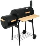 BBQ-Toro BBQ Smoker Grill, Holzkohle mit Feuerbox, Kombination, Grillwagen