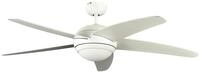 Pepeo Deckenventilator mit Beleuchtung und Fernbedienung Melton, Geh&auml;use Lack wei&szlig;,