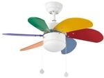 FARO BARCELONA PALAO &Oslash;810 MULTI COLOR 6 PALAS 1 x E14 40W