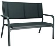 BasicPlus 2-Sitzerbank 138cm Aluminium/Textilene
