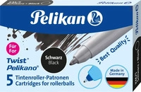 Pelikan 946483, Tintenroller Patrone, 5 St&uuml;ck, Pelikan, schwarz