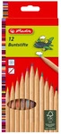 Herlitz 8660086, Holzfarbstifte natur, Herlitz, 12er-Packung