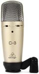 Behringer C-3 Studio-Kondensatormikrofon mit Doppelmembran, Silber