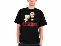 Muppets T-Shirt Grandmasters Statler & Waldorf Old School in schwarz (L)