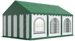 Festzelt Partyzelt 3x6 m Premium, hochwertige PVC Plane 750 N in gr&uuml;n-wei&szlig;...