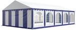 Festzelt Partyzelt 5x10 m Premium, hochwertige PVC Plane 750 N in blau-wei&szlig;...