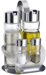 Westmark Menage Salz, Pfeffer, Essig und &Ouml;l, 5-tlg., Fassungsverm&ouml;gen: 2x 40 ml/ 2x