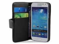 Cadorabo Hülle kompatibel mit Samsung Galaxy S4 Mini in KAVIAR SCHWARZ -