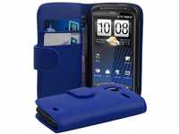 Cadorabo Hülle für HTC Sensation XE Hülle in KÖNIGS blau Handyhülle mit