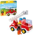 PLAYMOBIL 1.2.3 6967 Feuerwehrleiterfahrzeug, mit beweglicher Leiter und