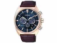 Citizen Herren Chronograph Quarz Uhr mit Leder Armband CA4283-04L