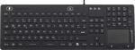 Renkforce iM-IKB110-BK Tastatur Schwarz Spritzwassergesch&uuml;tzt, Staubgesch&uuml;tzt,