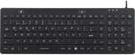 Renkforce iM-IKB106-BK Tastatur Schwarz Spritzwassergesch&uuml;tzt, Staubgesch&uuml;tzt