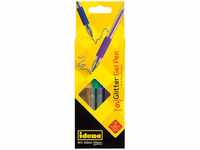 Idena 512080 - Gel-Pen Glitter, 6 Stück in Trendfarben, im Karton-Etui