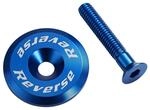 Reverse Steuersatzkappe Alu mit Schraube dunkel blau