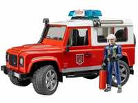 bruder 02596 - Land Rover Defender Station Wagon Feuerwehr-Einsatzfahrzeug,