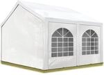 TOOLPORT Hochwertiges Partyzelt 4x5 m Pavillon Zelt PE Plane 450 N Gartenzelt