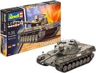 Revell Leopard 1 | Plastikmodellbausatz Panzer Ma&szlig;stab 1:35 | 260 Teile, drehbarer