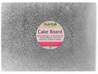 FunCakes Cake Board, Silber, 40 x 30cm, Karton