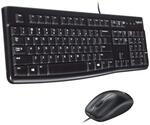 Logitech MK120 Kabelgebundenes Set mit Tastatur und Maus f&uuml;r Windows | Englishes