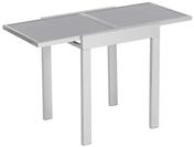 MERXX Balkontisch aus Aluminium und Glas, ca. 65/130x65x75 cm, ausziehbar