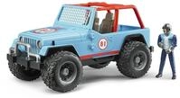 bruder 02541 - Jeep Cross Country Racer blau mit Rennfahrer - 1:16...