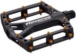 Reverse Black ONE Flat Fahrrad Pedal schwarz/Gold